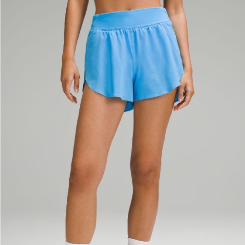 Lululemon Fast and Free Shorts Blue